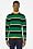 L!VE Stripe Wool Jersey Sweater With Elbow Contrast