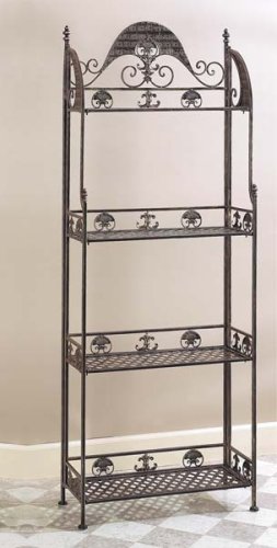 Kitchen: 3 Tier Modern Art Deco Style METAL BAKER STAND / KITCHEN RACK