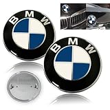1986-1992 BMW E30 3-Series M3 Blue Hood - Trunk 82mm Emblems Set by BMW