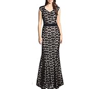 Cutout Lace Cocktail Floor Length Cap Sleeves Sleeveless Spandex Floral Print Evening Dress/Bridesmaid Dress/Party Dress/Wedding Dress/Maxi Dress 