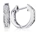 10k White Gold Diamond Huggies (1/4 cttw, K Color, I3 Clarity)
