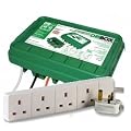 Weatherproof Outdoor Electrical Connection Enclosure Box With 10 Metre 4 Way Extension Lead