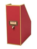 cargo Atheneum Magazine File, Red, Set of 2