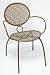 Alfresco Home Daisy Mesh Margarita Bistro Chairs, Cocoa Bean, Set of Two