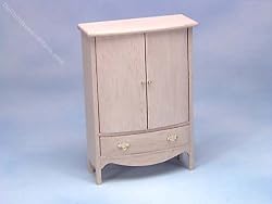Dollhouse Miniature Unfinished Furniture - Armoire