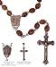 Rosary ~ Rosary with Jordan River Holy Water and Ornate Cross with Olive Wood Beads