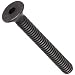 Black Oxide Alloy Steel Flat Head Socket Cap Screw, Hex Socket Drive, Nylon Patch, #10-32, 5/8" Length (Pack of 100)