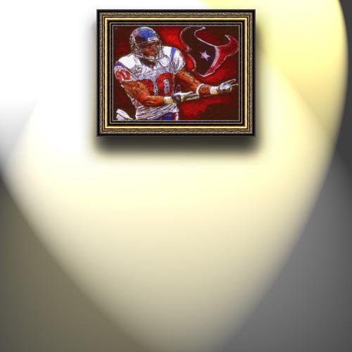 Completely Handpainted American Football Sport Painting, Custom Order FL4869, Oil on Canvas, with Option to Paint Jerry, Brett & Co. from Any Other Favorite Photograph or Picture, Unframed, Size 23'' x 31