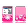 Retro Pink Flowers Design Protective Decal Skin Sticker for Apple iPod nano 3G (3rd Generation) 4GB/ 8GB Player