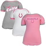Reebok Indianapolis Colts Infant 3-Piece Creeper Set - Pink 3-6 Months