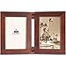 Burnes of Boston 400546 Trinidad Rubbed Walnut 4x6 Wood Picture Frame