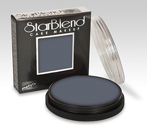 Mehron StarBlend Cake Makeup LIGHT GRAY - 2 oz. Wet / Dry