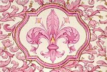 Saponificio Artigianale Fiorentino Pink Fleur de Lis Soap Set From Italy