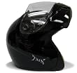 Gloss Black Flip Up Modular Motorcycle Street Sport Bike Full Face Helmet DOT (Large)