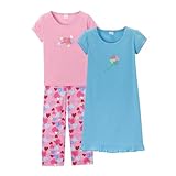 Girls' Xhilaration Heart 3-pc. Pajama Set - Pink