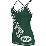 New York Jets Womens Reebok Fierce Fan Cheer Tank Top Shirt - M