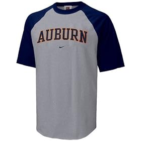 Nike Auburn Tigers Ash Youth Raglan T-shirt
