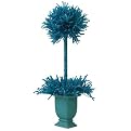 Pre-Lit Potted Tinsel Topiary - 3.5'