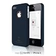 elago S4 Slim Fit Case for AT&T and Verizon iPhone 4 (Soft Feeling)-SF Jean Indigo + HD Professional Extreme Clear film + Logo Protection Film included