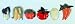 Wholesale Pack Handpainted Assorted Fruit Vegetable Corn Tomato Strawberry Carrot Celery Cabbage Refrigerator Magnet (Set Of 12)