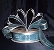 Organza Satin Edge Ribbon - 7/8" - 25 Yards (75 FT) - Dusty Blue