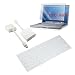 Premium Clear Silicone Keyboard Cover + 11.6 inch Clear Screen Protector + Mini DisplayPort to DVI Adapter for Apple MacBook Air 11.6-Inch Laptop
