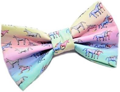 Charlie Unicorn Bow Tie with Adjustable Strap Adult Kid and Toddler Sizes Available