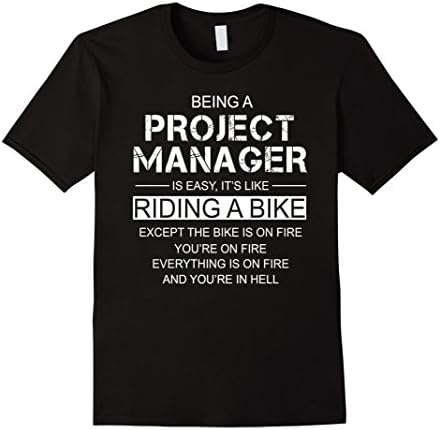 Men's Being A Project Manager Is Easy It's Like Riding A Bike 3XL Black