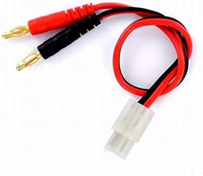Onteck Male Tamiya to Male 4.0mm Bullet Banana Battery 250mm 14AWG Charger Adapter