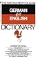 Bantam New College German/English Dictionary (Bantam New College Dictionary Series)