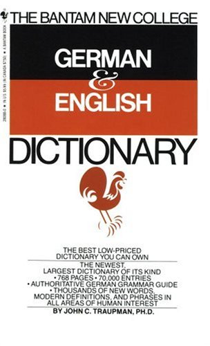 Bantam New College German/English Dictionary (Bantam New College Dictionary Series)