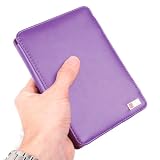 DURAGADGET Purple Genuine Leather Book Style Caseby DURAGADGET