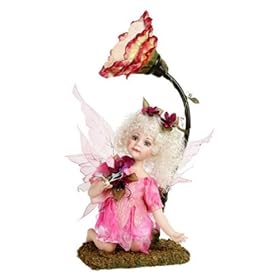 PANSY 21in Porcelain Fairy Lamp Doll Duck House~Retired by Duck House Doll Lamps