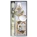 Boy's Baptismal Gift Set in English with Missal, Rosary, 2x12" Large Sculpture Candle, Handkerchief, and Shell