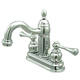 Kingston Brass KB1901BL Two Handle 4 in. Centerset Lavatory Faucet with Retail Pop-up