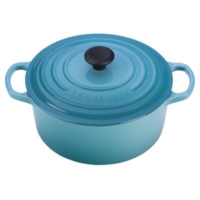 Le Creuset Signature Enameled Cast-Iron 3-1/2-Quart Round French Oven, Caribbean