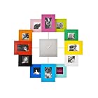 Present Time Photoframe clock Family Time assorted colours