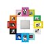 Present Time Photo Family Time Frame Clock, Coloured