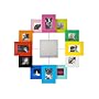 PT Photo Family Time Frame Clock, Coloured