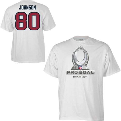 Reebok Houston Texans Andre Johnson 2011 Pro Bowl Name & Number T-Shirt Large