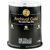 100SPINDLE Archival Gold CDs with Scratch Armor Retail Pkg