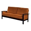 Milano Rust & Black Sofa