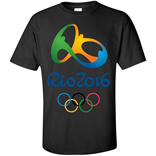 Rio 2016 Olympics T-Shirt - Black / XX-Large