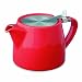 FORLIFE Stump 16-Ounce Teapot with SLS Lid and Infuser, Red