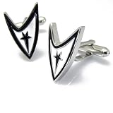 Black and White Star Trek Cufflinks with Gift Box