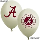 Collegiate Latex Balloons Alabama Package of 10