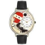Whimsical Watches Unisex U0820011 Hockey Black Padded Leather Watch