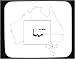Mouse Pad with map, Australia, country, Victoria, nation, sketch