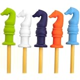 GoGoChews Chewable Pencil Toppers, Oral Therapy Chew, Special Needs Sensory Motor Aid, Chewing Aid, 5 Pack With Exclusive Colors
