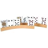Curved Wood Playing Card Holder (Set of 2)